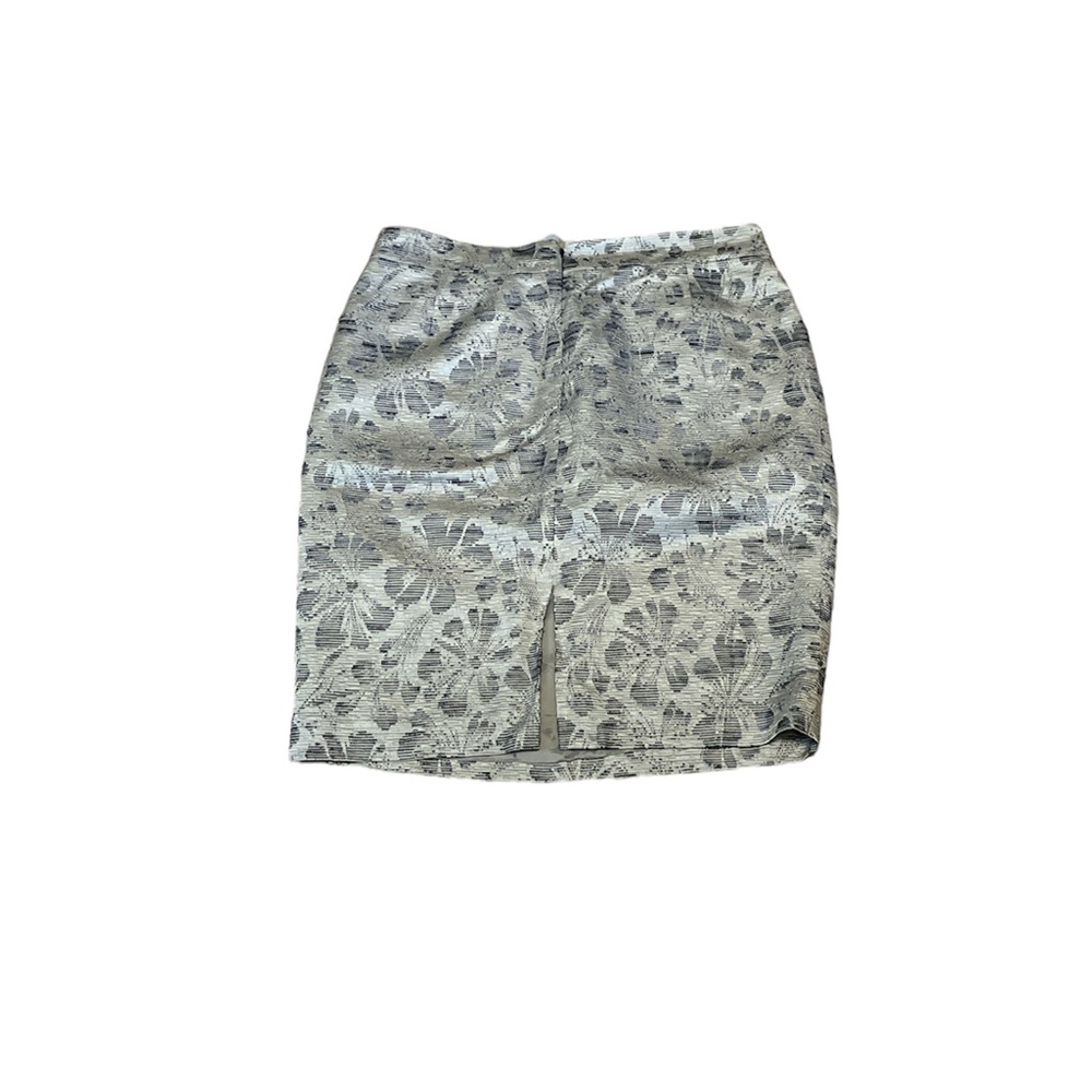 Lafayette 148 Dainty Floral Print Lined Cotton Career Office mini skirt - Picture 4 of 7